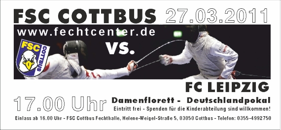 : Aktuelles zum Cottbuser Fechtsport :: Deutschland-Pokal im März :